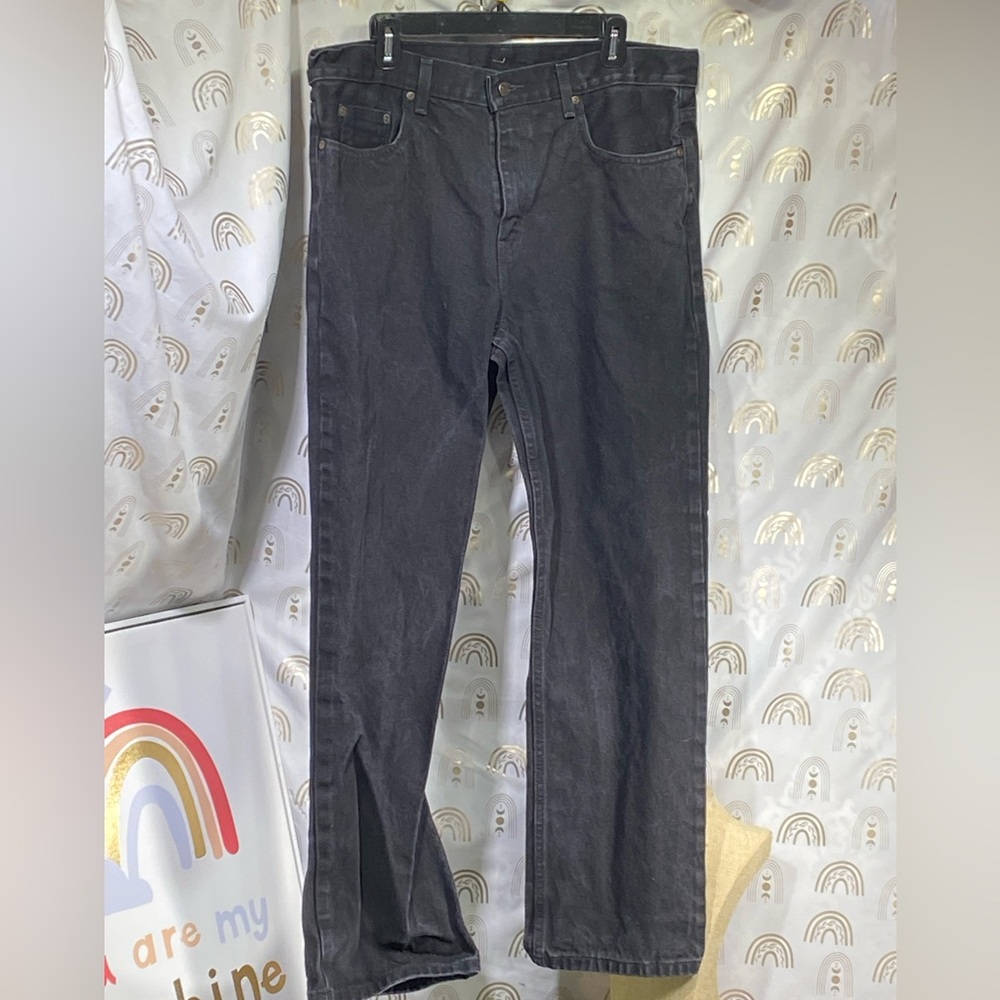 Faded Glory Men's Straight Jeans - Dark Gray